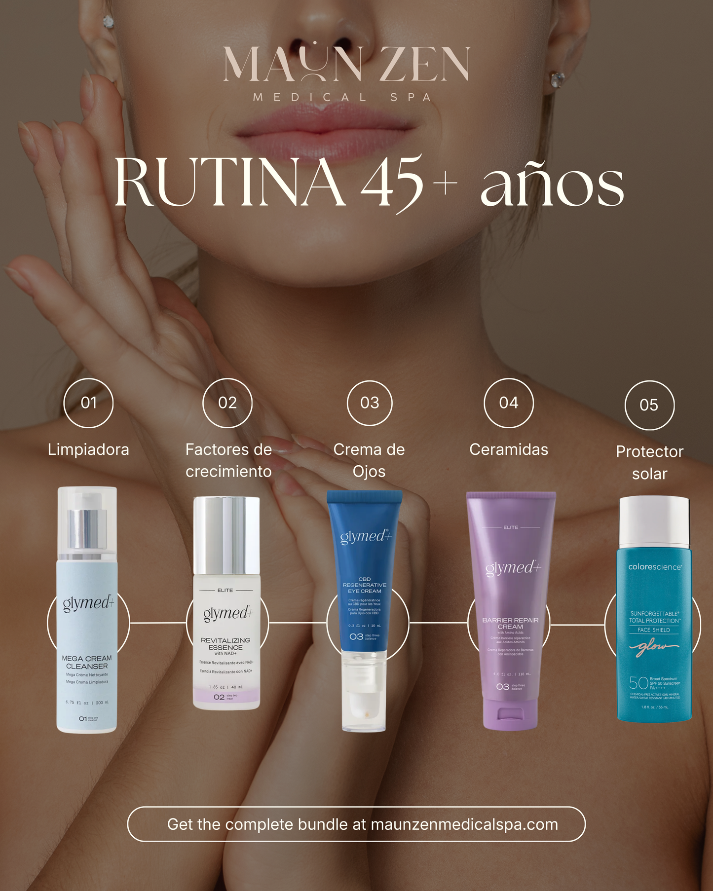 45+ años: Restauración y Firmeza para Piel Madura