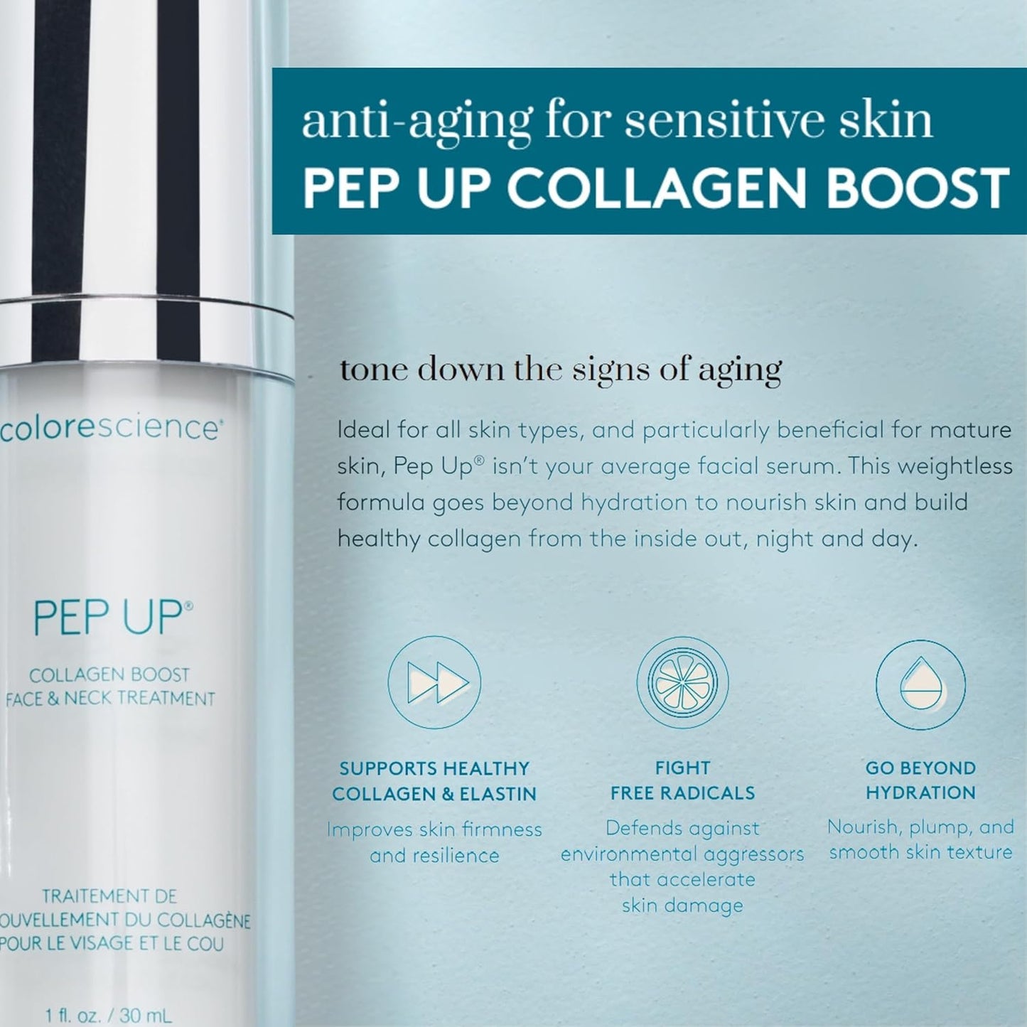 Colorescience Pep Up® Collagen Boost Face & Neck Serum