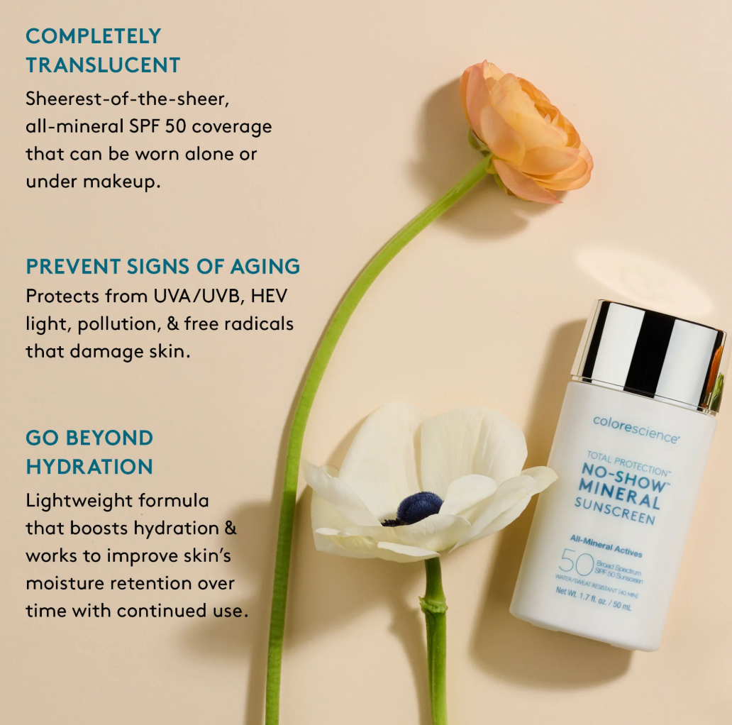 Colorescience Total Protection™ No-Show™ Mineral Sunscreen SPF 50
