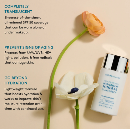 Colorescience Total Protection™ No-Show™ Mineral Sunscreen SPF 50