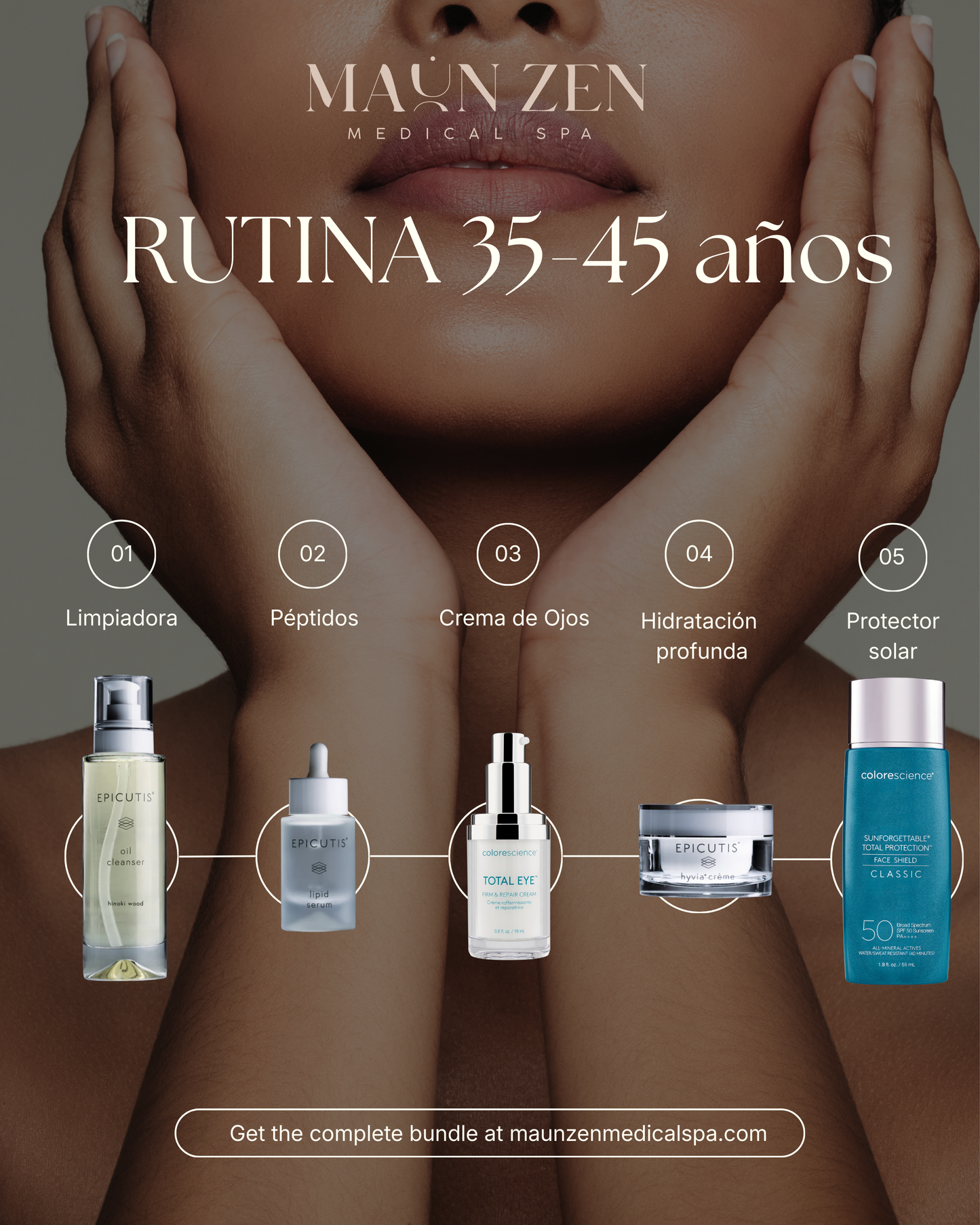 35–45 años: Rutina Reparación y estimulación